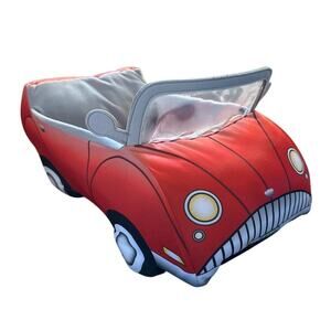 16" Build A Bear Workshop Cruisin' Red Teddy Bear Convertible Car Plush BABW Toy